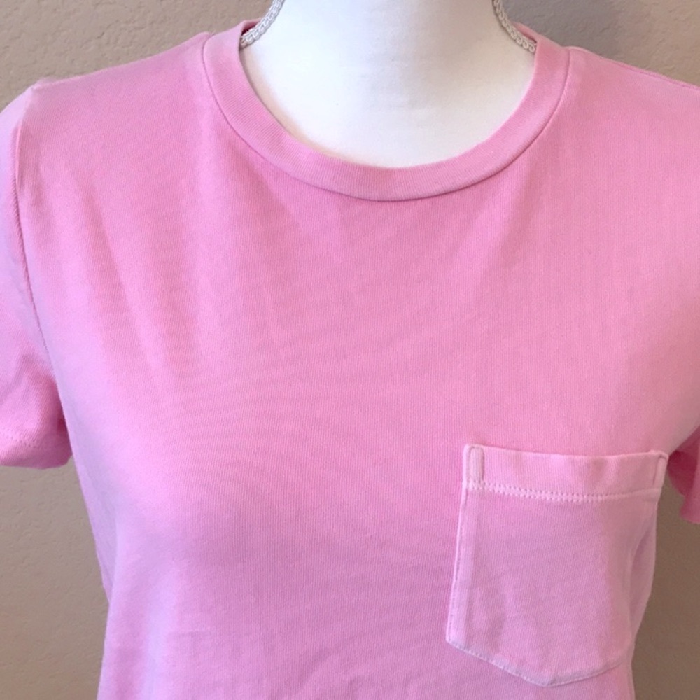 Gap Pink Cotton Crop Tee - Picture 2 of 12